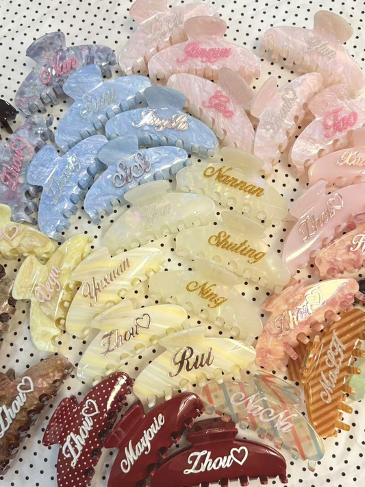 Bowee Custom Name Hair Claw