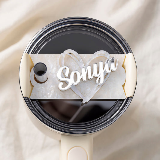 Bowee Heart Stanley Name Plate